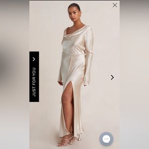 MOON DANCE LONG SLEEVE COWL DRESS